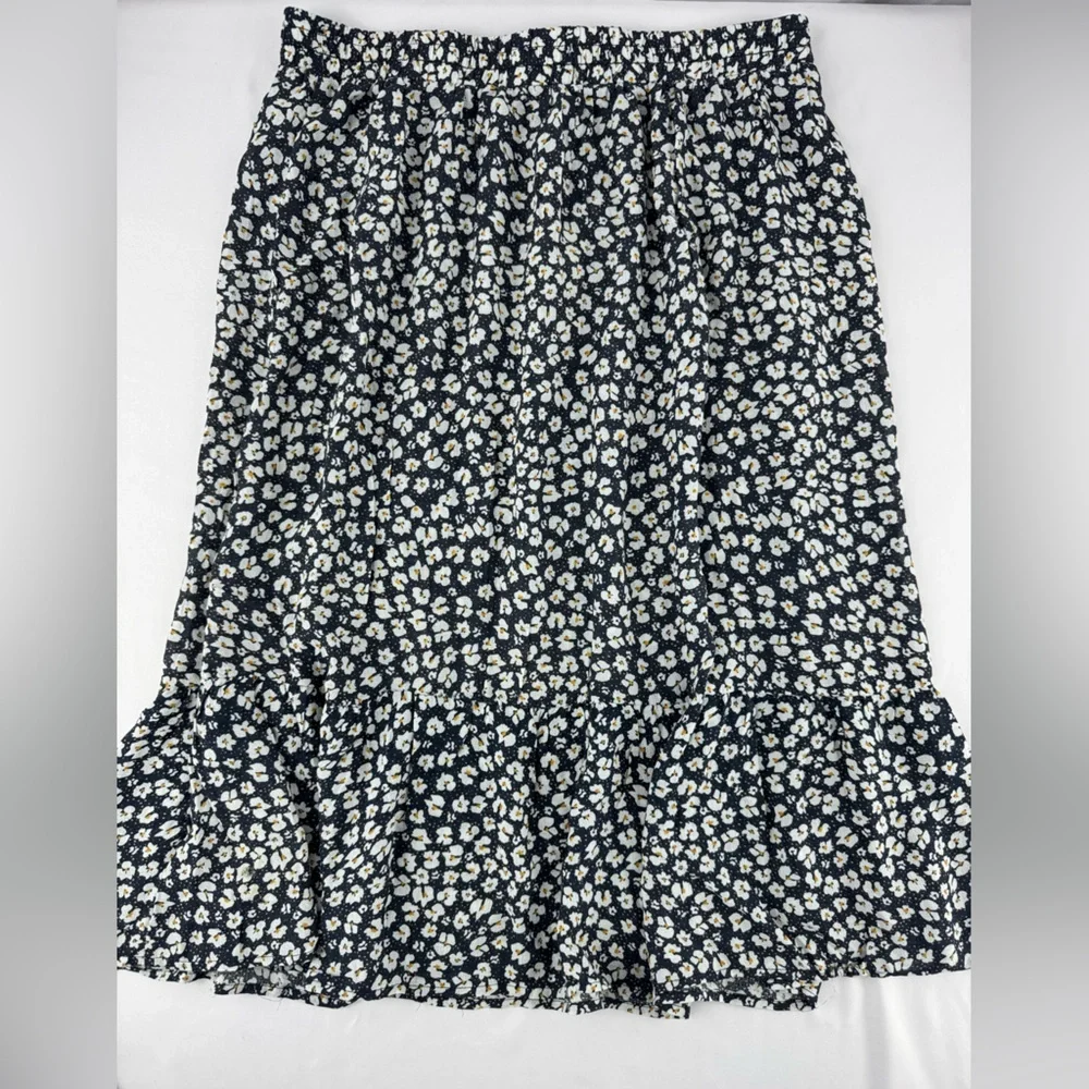 NWT Ann Carson Floral Boho Skirt